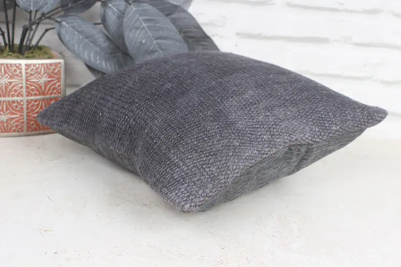Antique Pillows, Kilim Pillow, Pillow Cover, 12x12 Gray Pillow, Living Room Throw Pillow Sham, Rustic Pillow, Throw Kilim Pillow, Colorful Cushion - 6