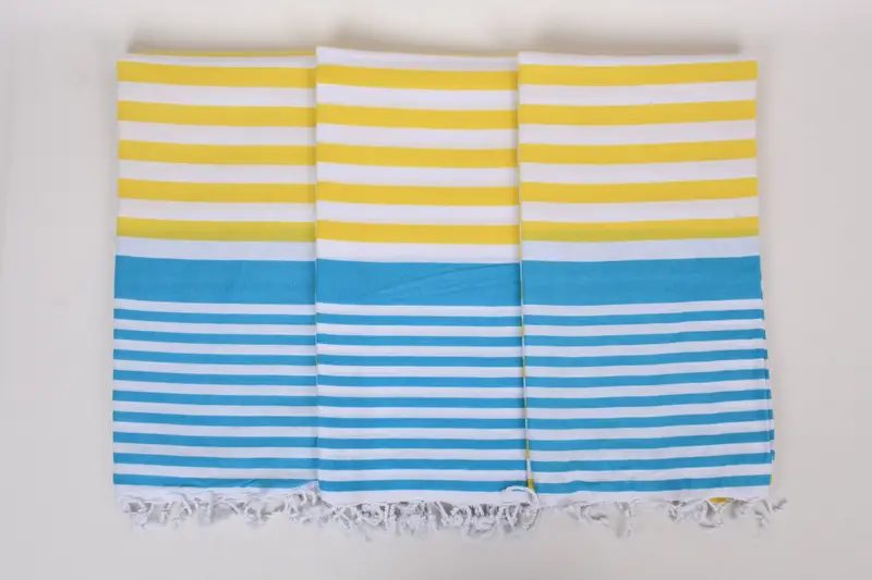 Turkish beach towel, Bachelorette Party Gifts Bridesmaids, 68x36 Cotton Striped Towel, Absorbent towel, Customized Towels, Beach Size Towel - 7