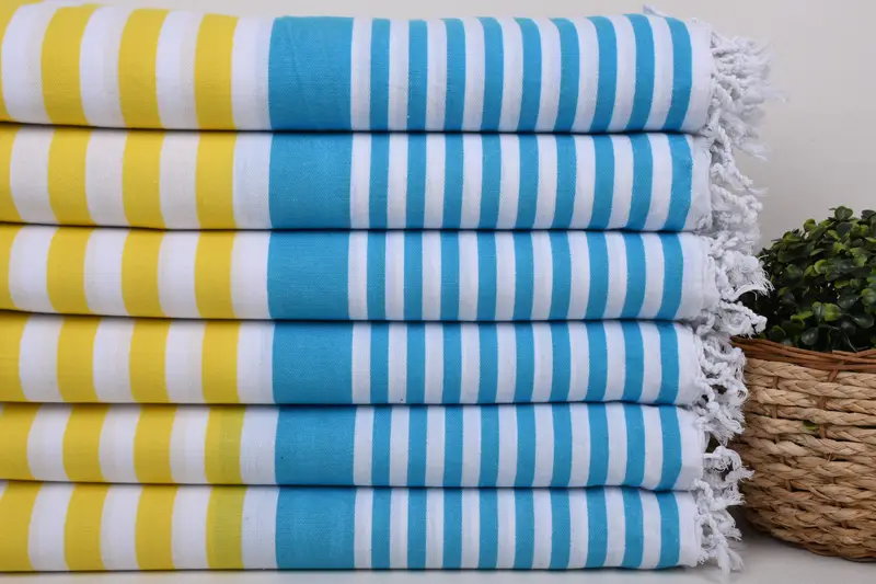 Turkish beach towel, Bachelorette Party Gifts Bridesmaids, 68x36 Cotton Striped Towel, Absorbent towel, Customized Towels, Beach Size Towel - 2