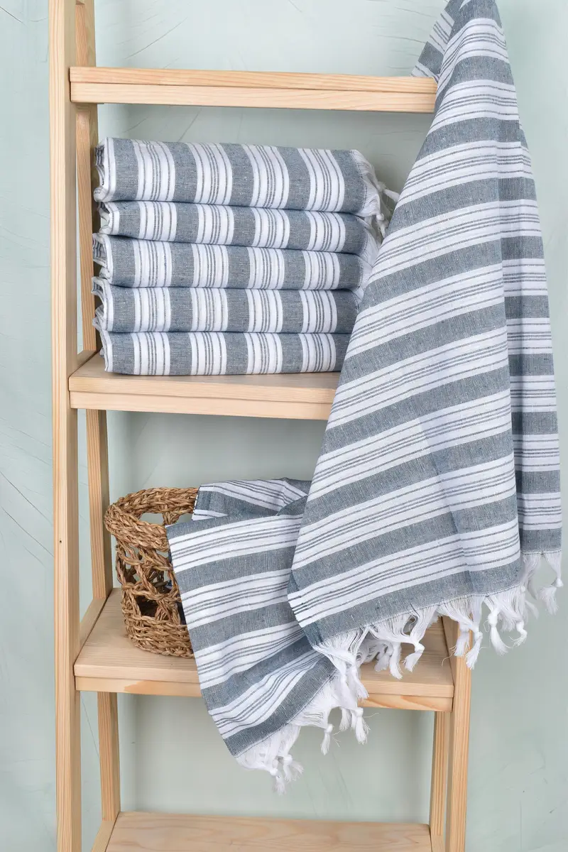 Quick-dry towel, 70x40 Cotton Striped Towel, Custom Turkish Towel, Girl Trip Party Favor, Turkish beach towel, Wedding Shower Gift, Gift For Her - 3