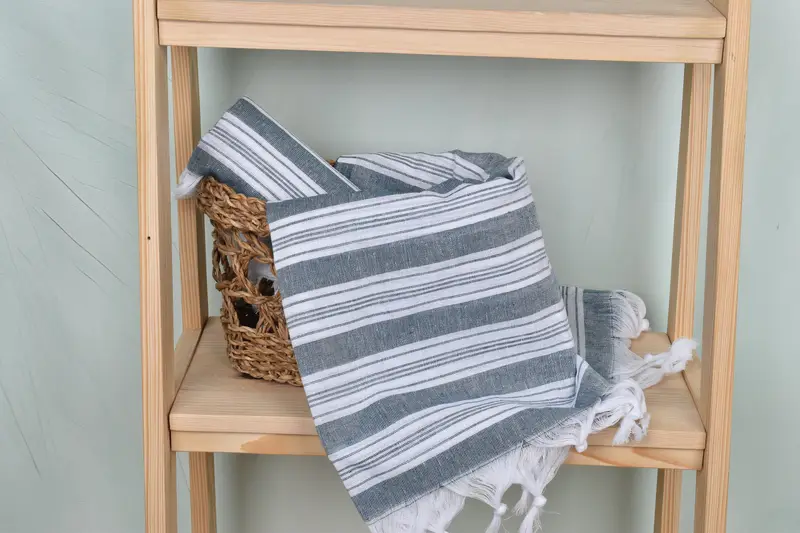 Quick-dry towel, 70x40 Cotton Striped Towel, Custom Turkish Towel, Girl Trip Party Favor, Turkish beach towel, Wedding Shower Gift, Gift For Her - 4