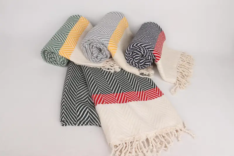 Decorative Towel, Custom Towel, Personalized Home Gift Wedding, Bride Gift, Best Friend Gift, Summer Gift, Summer Towel, 84x38 Cotton Striped Towel - 3