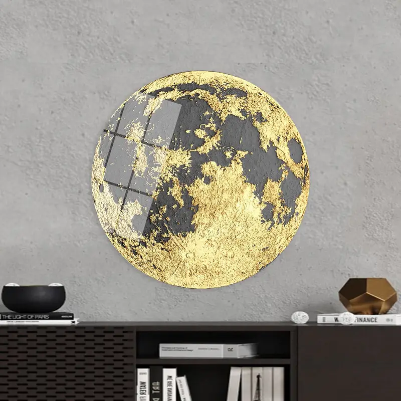 Modern Moon Canvas: Abstract, Contemporary Art Print
