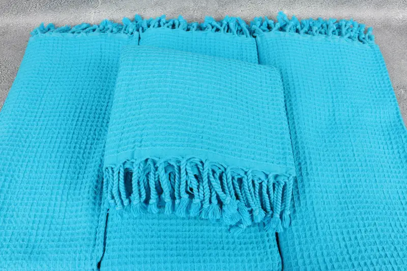 Guest Towel, Personalized Bridesmaid Gift, 68x36 Cotton Waffle Towel, Unique Wedding Gift, Fouta towel, Boyfriend Christmas Gift, Turkish hand towel - 4