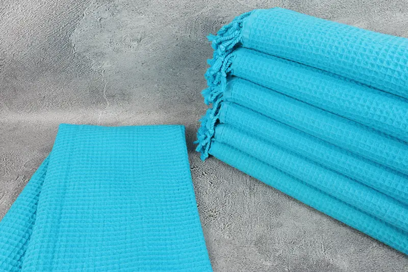 Guest Towel, Personalized Bridesmaid Gift, 68x36 Cotton Waffle Towel, Unique Wedding Gift, Fouta towel, Boyfriend Christmas Gift, Turkish hand towel - 2