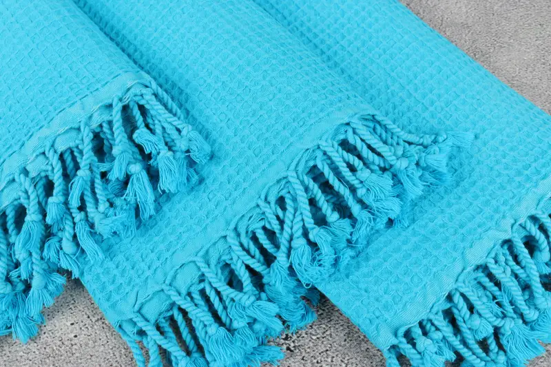 Guest Towel, Personalized Bridesmaid Gift, 68x36 Cotton Waffle Towel, Unique Wedding Gift, Fouta towel, Boyfriend Christmas Gift, Turkish hand towel - 5