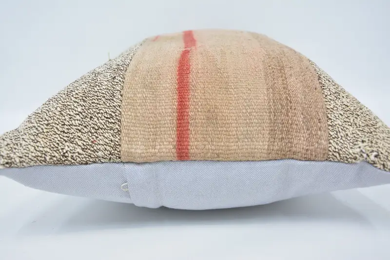 Handmade Kilim Cushion, Pet Cushion Case, Cushion, Home Decor Pillow, Gift Pillow, Wholesale Cushion, 16x24 Beige Pillow Case - 5