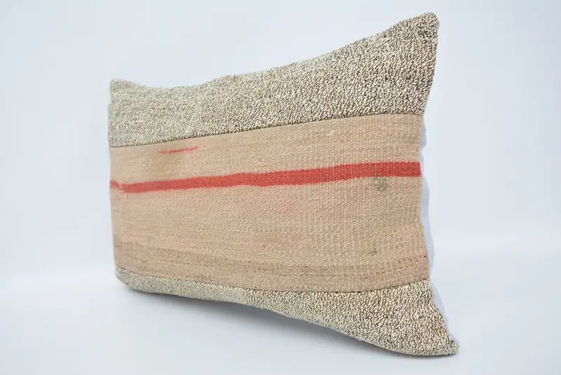Handmade Kilim Cushion, Pet Cushion Case, Cushion, Home Decor Pillow, Gift Pillow, Wholesale Cushion, 16x24 Beige Pillow Case - 4