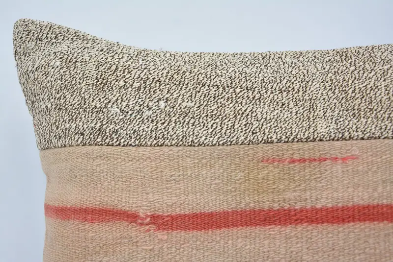 Handmade Kilim Cushion, Pet Cushion Case, Cushion, Home Decor Pillow, Gift Pillow, Wholesale Cushion, 16x24 Beige Pillow Case - 2