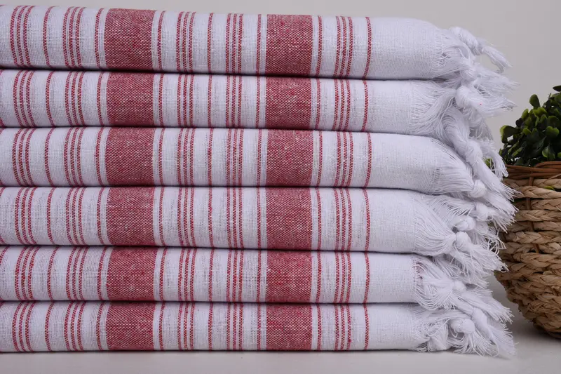 Bridal Shower Gifts, Custom Gift, Bachelor Bachelorette Party Favors, Monogrammed Turkish Towel, Bridal Shower Favors, 68x32 Cotton Striped Towel - 2
