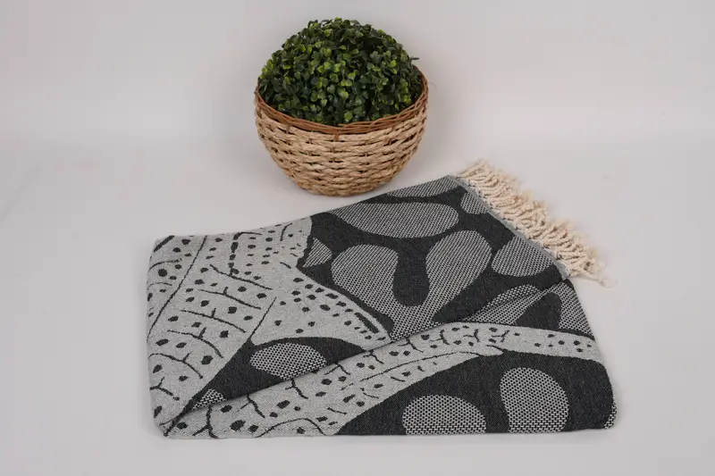 Wedding Towel, 70x40 Cotton Whale Design Towel, Quick-Dry Beach Towel, Absorbent towel, Bridal Shower Gifts, Monogram Turkish Towel, Organic Towel - 6
