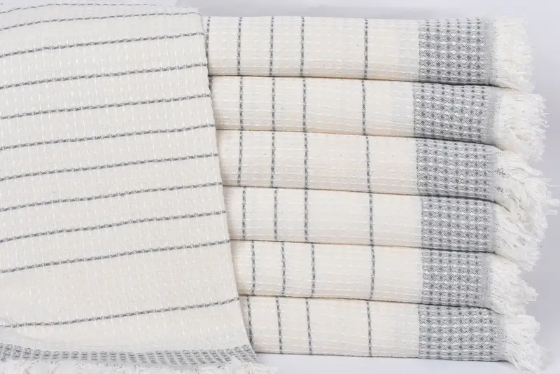 Halloween Bachelorette Gray Waffle Towel Organic Cotton, 70x40 Inches