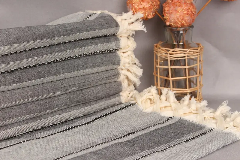 68x40 Cotton Striped Towel, Custom Wedding Gift, Antibacterial Turkish peshtemal towel, Valentines Gift, Spa Towel, Wedding Favors, Beach towel - 1