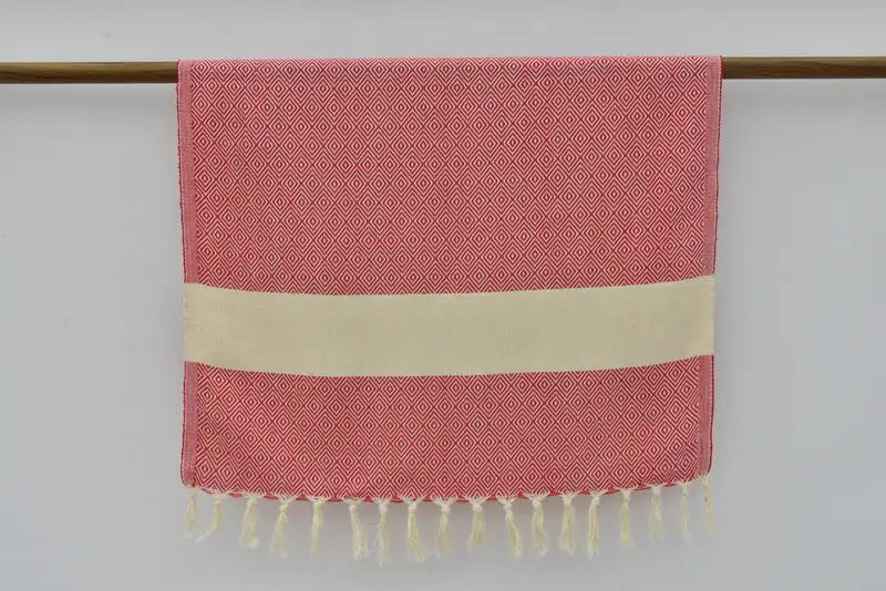 Personalized Wedding Gift, Monogrammed Hand Towel, Wedding Favors, Xmas Gifts, Customized Turkish Towel, Bathroom Towels, 36x20 Cotton Diamond Towel - 5