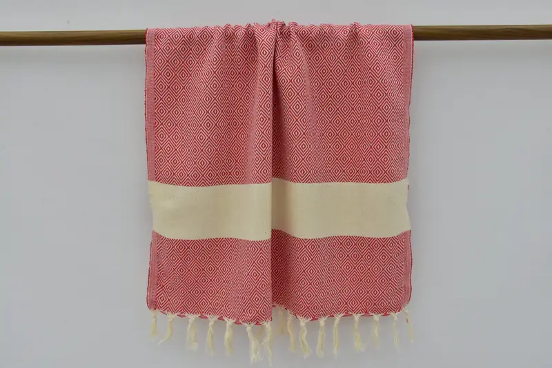 Personalized Wedding Gift, Monogrammed Hand Towel, Wedding Favors, Xmas Gifts, Customized Turkish Towel, Bathroom Towels, 36x20 Cotton Diamond Towel - 6