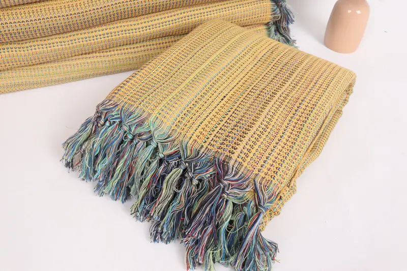 Woven Blanket, Anniversary Gift For Her, Turkish Bedcover, Turkish Blanket Queen, 100x80 Cotton Waffle Towel, Throw Blanket Couch, Housewarming Gift - 5