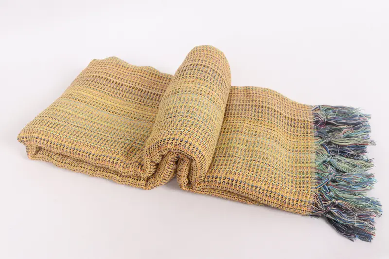 Woven Blanket, Anniversary Gift For Her, Turkish Bedcover, Turkish Blanket Queen, 100x80 Cotton Waffle Towel, Throw Blanket Couch, Housewarming Gift - 6
