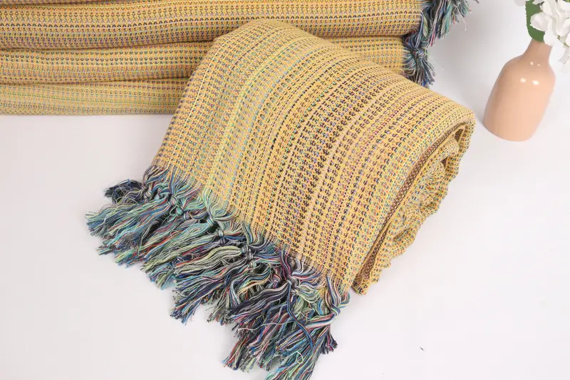 Woven Blanket, Anniversary Gift For Her, Turkish Bedcover, Turkish Blanket Queen, 100x80 Cotton Waffle Towel, Throw Blanket Couch, Housewarming Gift - 4