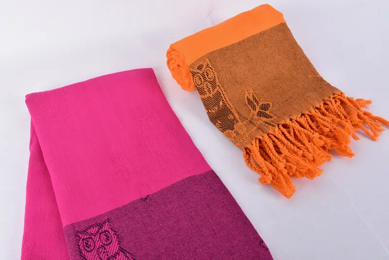 Beach Towel Bulk, Personalized Gifts, Engagement Gift, Eco-Friendly Turkish Towel, Yoga Towel, Organic Turkish towel, 70x32 Cotton Owl Design Towel - 7