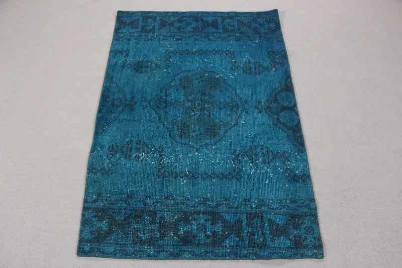 Blue Animal Print Rug, 2.9x4.2 ft Elegant Decor