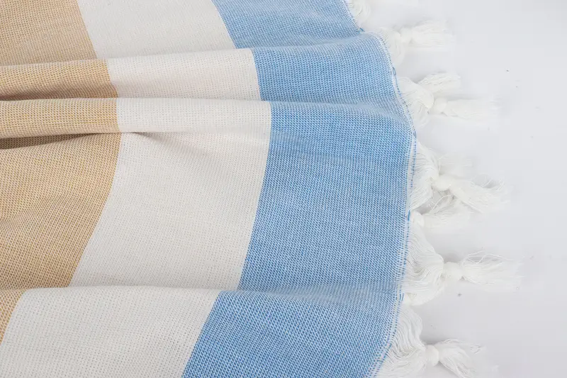 Quick-dry travel peshtemal towel, Gift For Him, 70x36 Cotton Striped Terry Towel, Beach Towel Bulk, Absorbent Turkish towel, Maid Of Honor Gift - 8