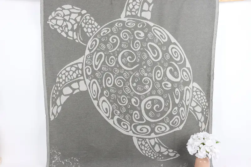 Personalized Gift For Him, Quick-Dry Beach Towel, Organic Cotton Towel, Lightweight towel, 70x40 Cotton Carretta Patterned Towel, Personalized Gift - 1