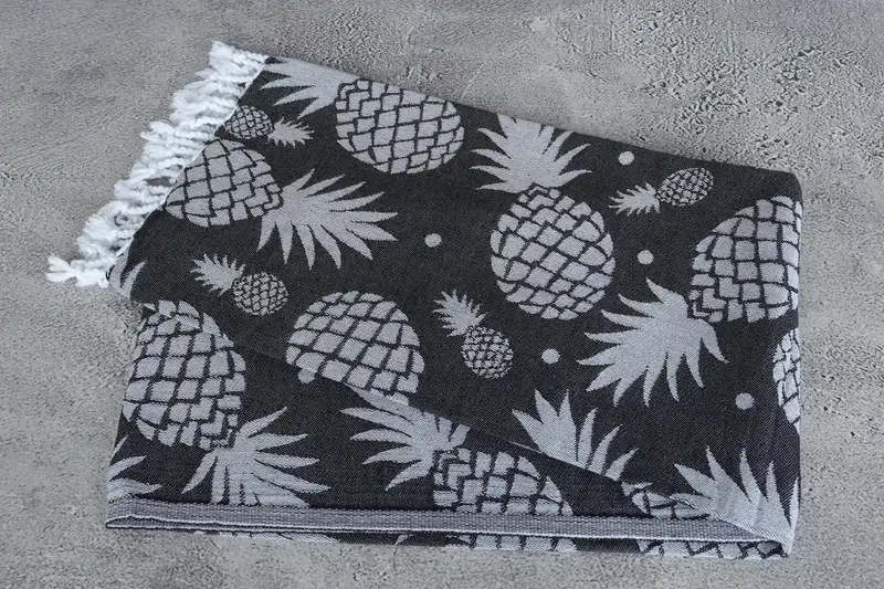 70x36 Cotton Pineapple Design Towel, Beach towel, Custom Towel, Bachelorette Towel, Personalized Bridesmaid Gift, Best Friend Christmas Gift - 7