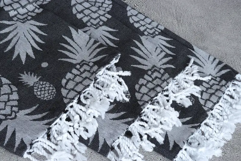 70x36 Cotton Pineapple Design Towel, Beach towel, Custom Towel, Bachelorette Towel, Personalized Bridesmaid Gift, Best Friend Christmas Gift - 6