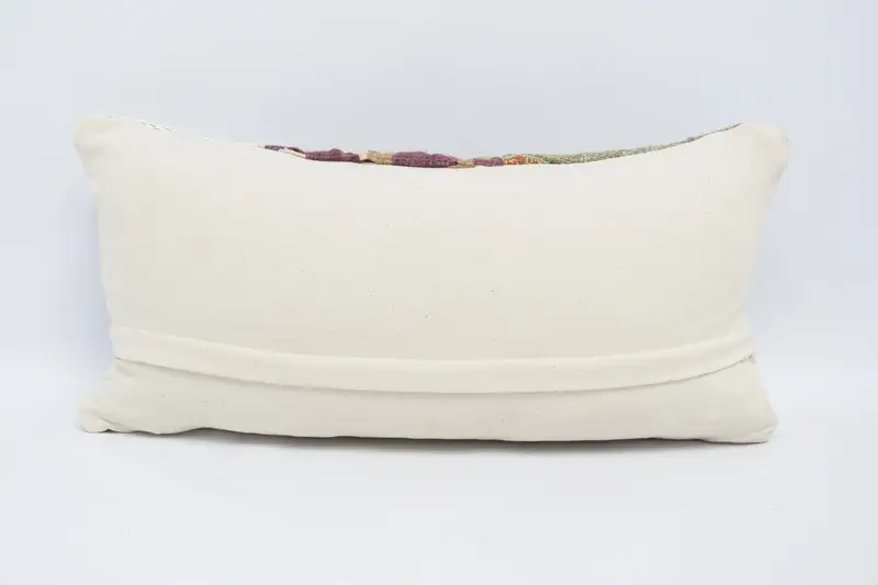 Vintage Pillow, Pillow for Couch, 12x24 White Pillow Sham, Morroccon Kilim Cushion Pillow Case, Pillow Cover, Cotton Pillow Case, Boho Pillow - 6