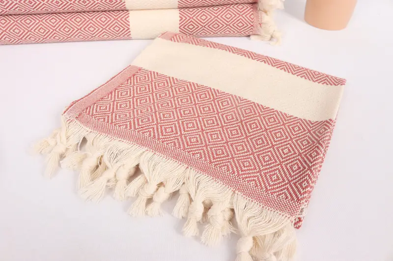 Mutfak havlu, 36x20 pamuklu elmas havlu, onun için kişiselleştirilmiş hediye, el yapımı hediye, organik çay havlu, kişiselleştirilmiş hediye, küçük banyo havlu - 5