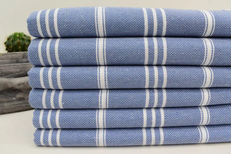 Best Friend Gift, First Wedding Anniversary Gift, Bathroom Towels, Kitchen Towel, Wedding Gift, 40x24 Cotton Striped Towel, Bachelor Gifts - 2