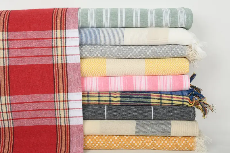 Summer Towel, Yoga Towel, Bachelorette Towel, Wedding Gift, Memorial Gift, Family Gift Basket, Thin towel, 70x40 Cotton Set of 10 Towel, Beach towel - 1
