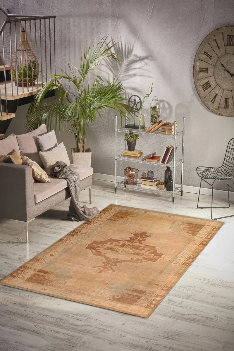 エレガントなメイラ ベルベット プリント ラグ: モダンなデザインと快適さ