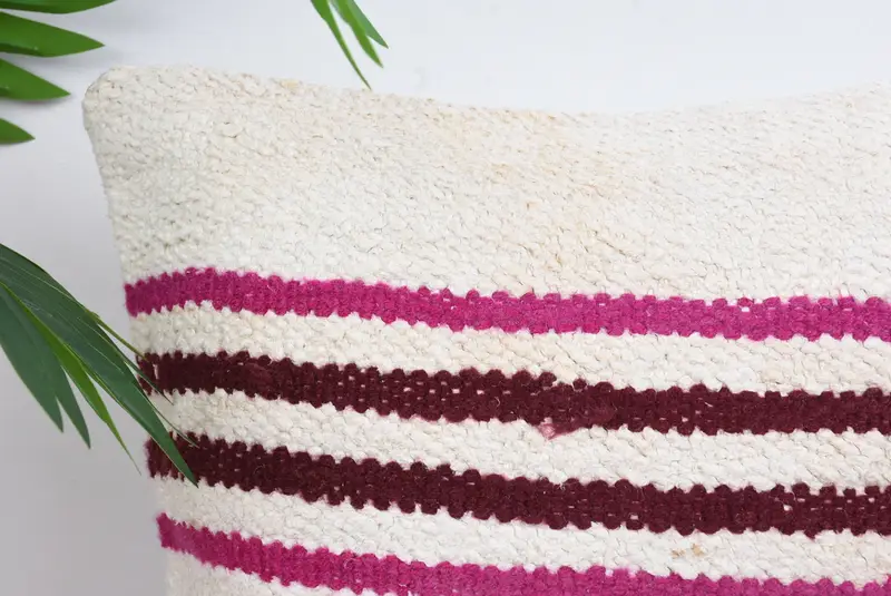 Anatolian Pillow Cover, 12x12 White Cushion Case, Pillow for Sofa, Kilim Pillow, Luxury Cushion, Handmade Kilim Cushion, Pillow Case - 2