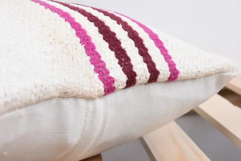 Anatolian Pillow Cover, 12x12 White Cushion Case, Pillow for Sofa, Kilim Pillow, Luxury Cushion, Handmade Kilim Cushion, Pillow Case - 7