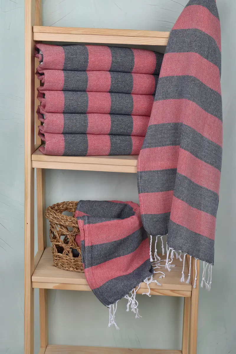 Wedding Hand Made Gift, Merry Christmas Gifts, Personalized Dish Towel, 40x18 Cotton Striped Towel, Personalized Hand Towel, Personalized Gifts - 3