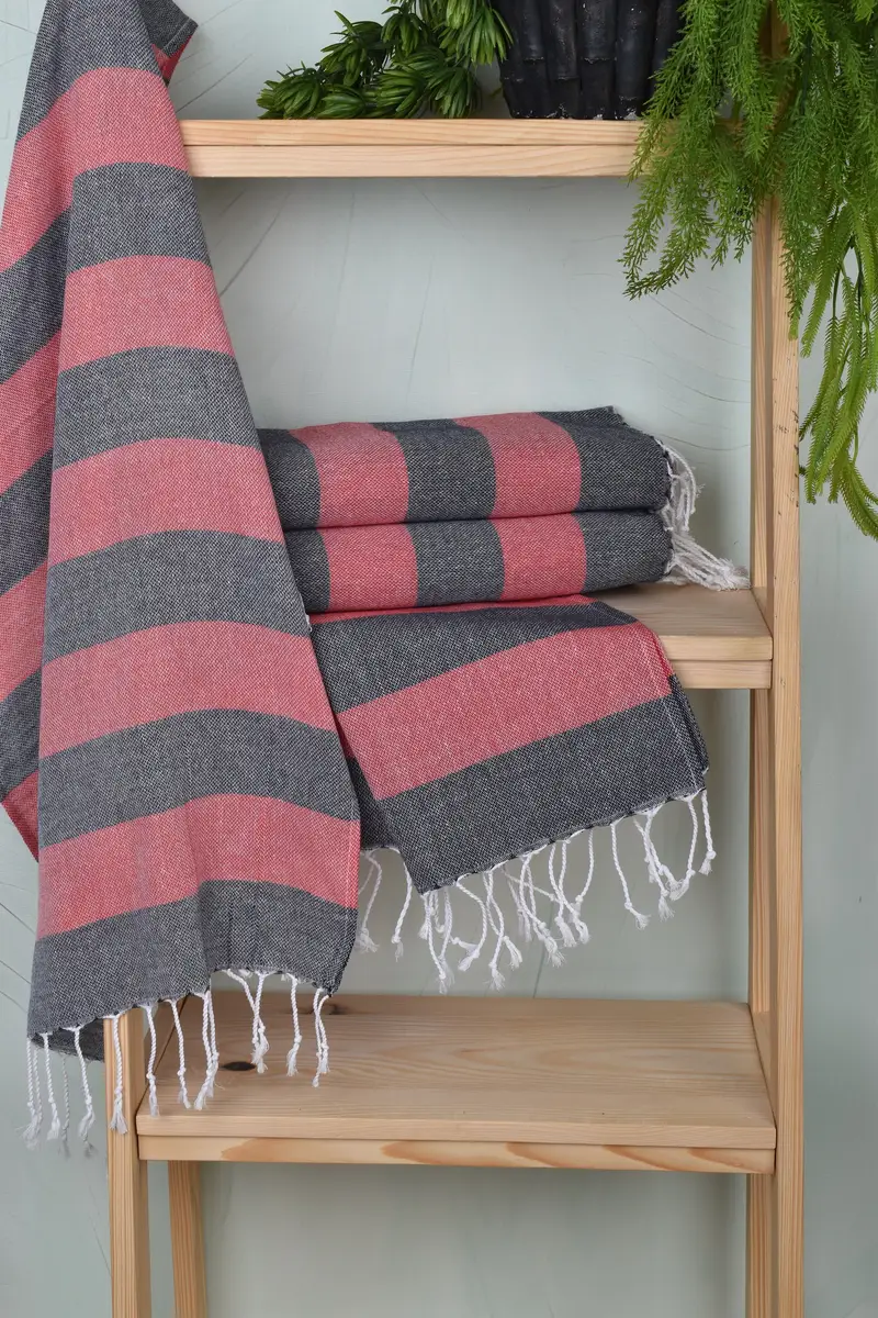 Wedding Hand Made Gift, Merry Christmas Gifts, Personalized Dish Towel, 40x18 Cotton Striped Towel, Personalized Hand Towel, Personalized Gifts - 6