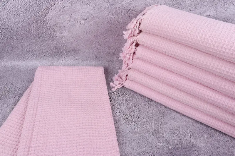 Toalla de viaje, regalo familiar, toalla de gafas de algodón 68x36, toalla absorbente, toalla de bordado, toalla de peshtemal turco ecológica, regalo de boda - 2