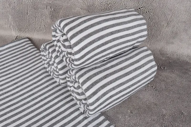70x36 Cotton Terry Striped Towel, Home Decor Gifts, Peshtemal, Wedding Gift, Personalized Home Gift Wedding, Embroidery Towel, Wedding Gifts Towel - 7