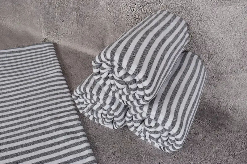 70x36 Cotton Terry Striped Towel, Home Decor Gifts, Peshtemal, Wedding Gift, Personalized Home Gift Wedding, Embroidery Towel, Wedding Gifts Towel - 8