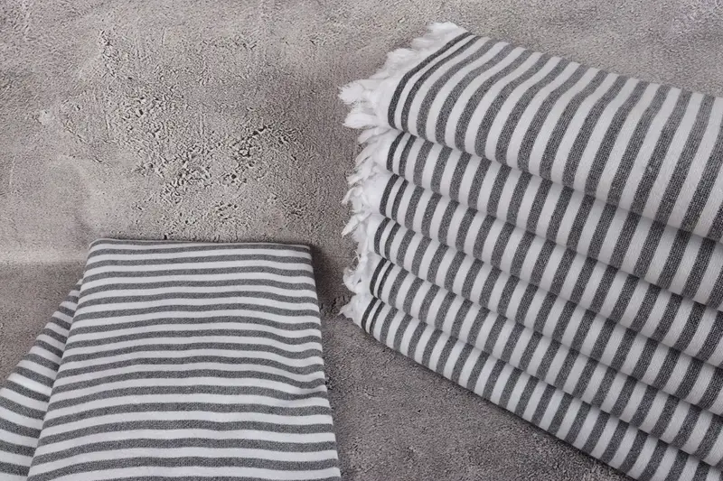 70x36 Cotton Terry Striped Towel, Home Decor Gifts, Peshtemal, Wedding Gift, Personalized Home Gift Wedding, Embroidery Towel, Wedding Gifts Towel - 2