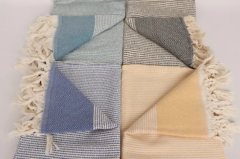 Quick-Dry Beach Towel, Turkish Towel Personalized, Spa Towel, Wedding For Favor, 70x36 Cotton Diamond Towel, Personalized Towel, Wedding Favors - 4
