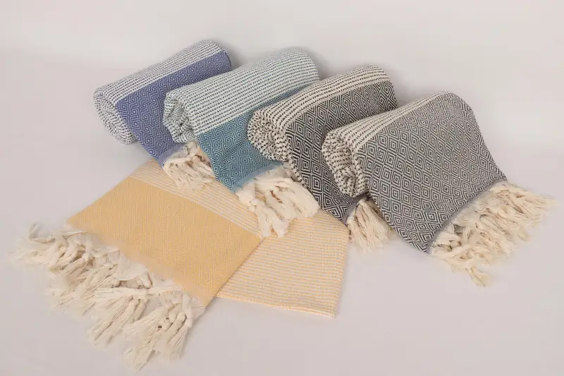 Quick-Dry Beach Towel, Turkish Towel Personalized, Spa Towel, Wedding For Favor, 70x36 Cotton Diamond Towel, Personalized Towel, Wedding Favors - 5