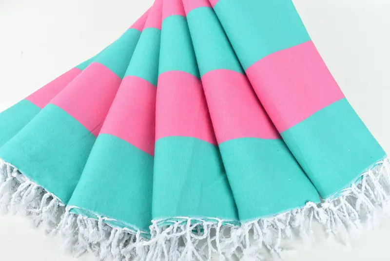 Personalized Beach Towel, Hammam Towel USA, Bath towel, Wedding Gift For Bride, Turkish bath towel, Holiday Towel, 70x40 Cotton Striped Towel - 4