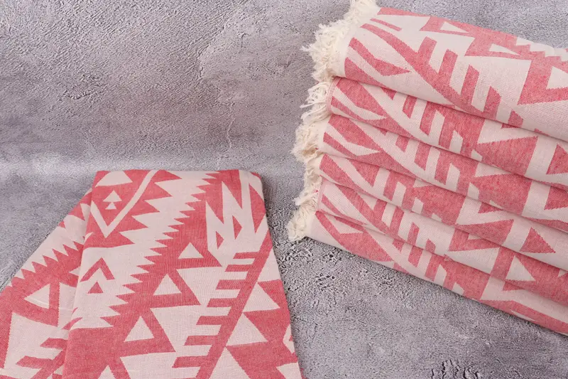 Badetuch, organisches türkisches Handtuch, authentisches türkisches Hammam Peshtemal, türkisches Handtuch, Jubiläumsgeschenk für sie, 76x40 Baumwollgeometrische Handtuch - 3