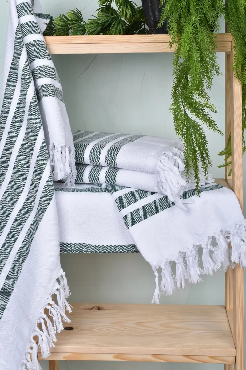 Summer Gift Ideas, Sand-resistant towel, Peshtemal, 70x40 Cotton Herringbone Towel, Unique Wedding Gift, Home Decor Gifts, Turkish Towel USA - 6