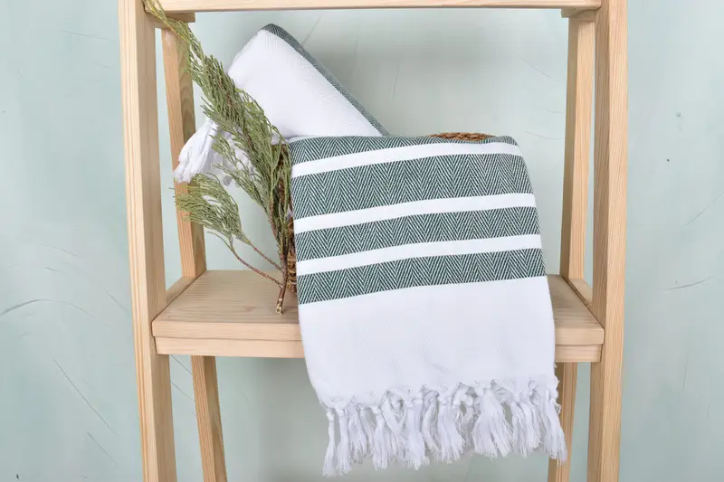 Summer Gift Ideas, Sand-resistant towel, Peshtemal, 70x40 Cotton Herringbone Towel, Unique Wedding Gift, Home Decor Gifts, Turkish Towel USA - 4