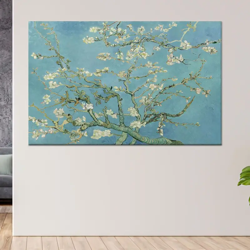 ヴィンセント・ヴァン・ゴッホのアーモンドの花の木プリントキャンバスアート