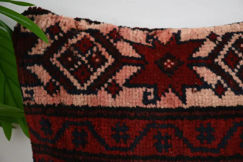 Boho Chic Pillow Sham, Cushion Case, Kilim Pillow, Turkish Kilim Pillow, Vintage Kilim Throw Pillow, Outdoor Patio Pillow, 14x14 Brown Pillow Case - 2