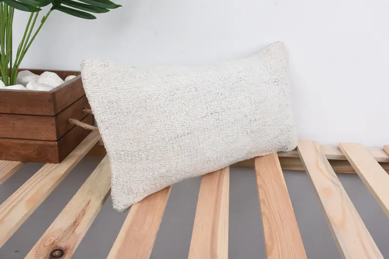 Sofa Cushion, 8x16 Beige Pillow Sham, Vintage Pillow, Handmade Cushion Cover, Kilim Pillow, Handmade Kilim Cushion, Cushion Cover, Car Cushion Case - 4